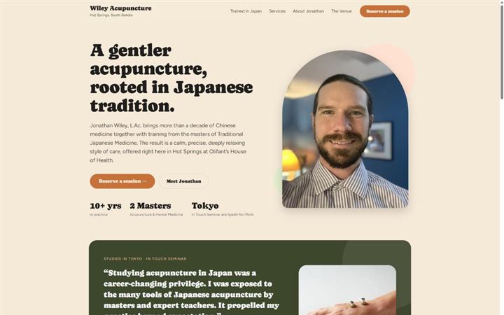 The Wiley Acupuncture homepage